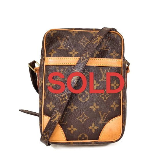 Louis Vuitton LV Shoulder Bag Danube Brown Monogram 517-022725